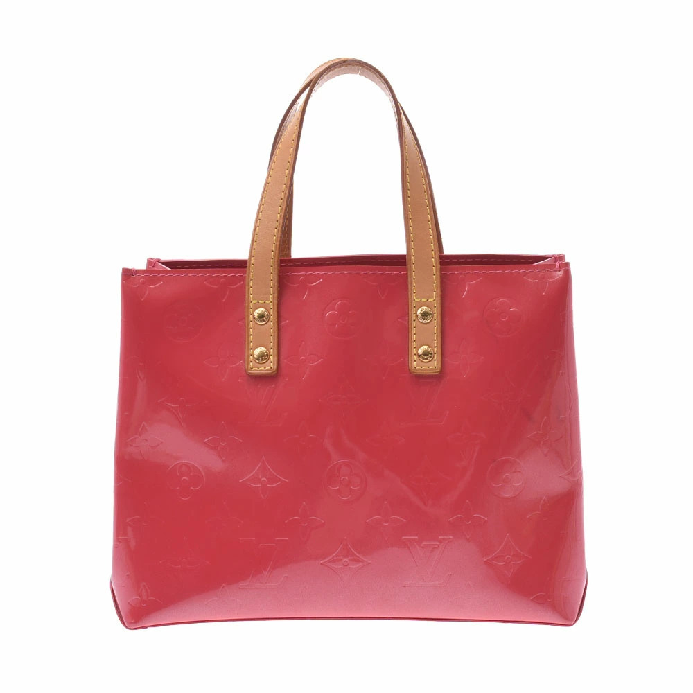 LOUIS VUITTON Vernis Lead Framboise Monogram Handbag